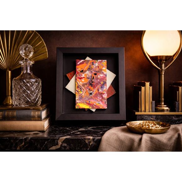 Other - Jeff Tabor “Abundance” 2021 Original Abstract Acrylic Painting Shadow Box 4x4